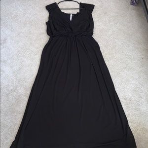 Black maxi dress